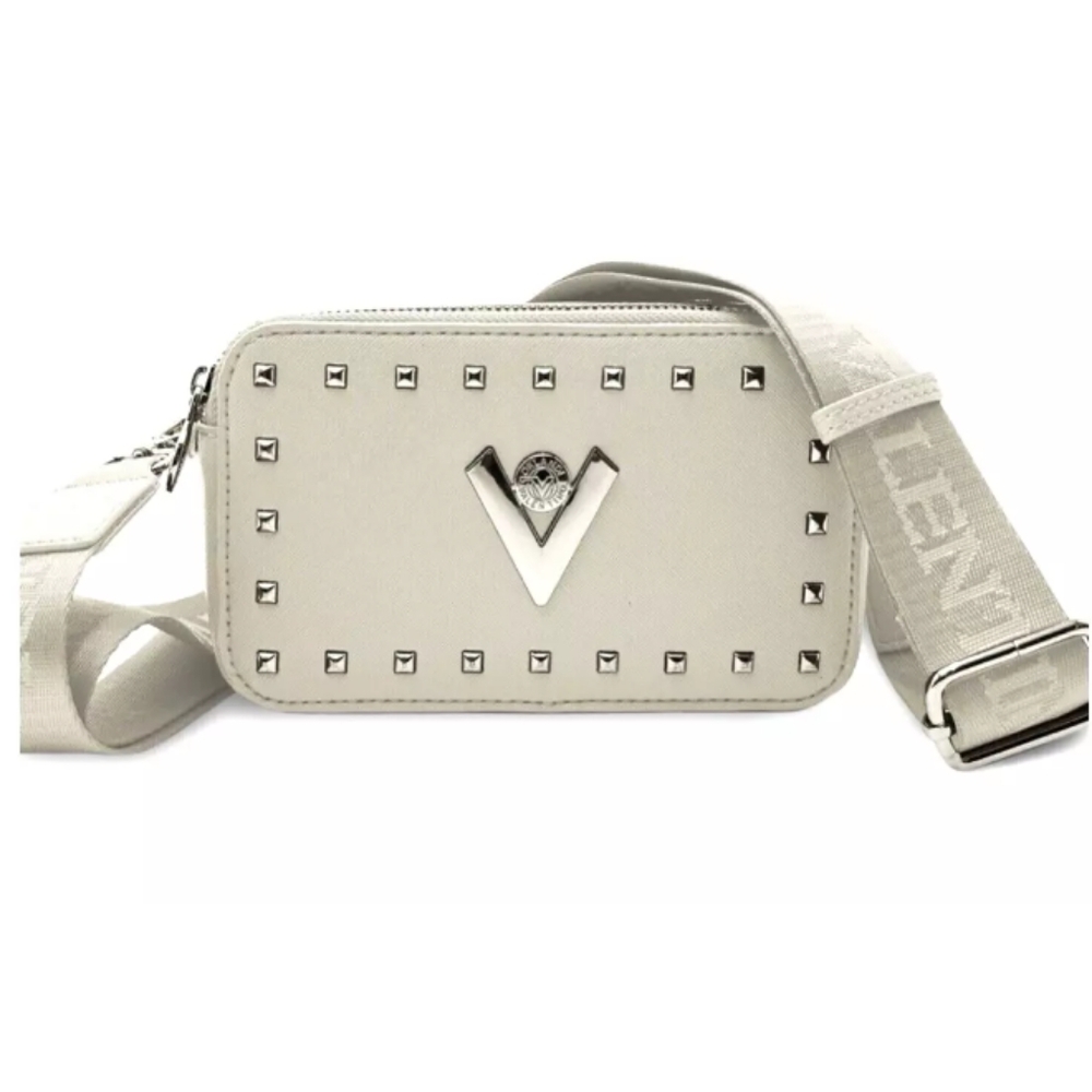 •NWT• VALENTINO ORLANDI Studded Guitar Strap Double Zip Crossbody Bag - Picture 1 of 9